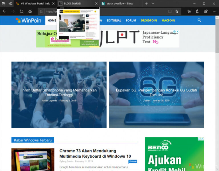 Chrome Akan Dapat Tab Preview Seperti Microsoft Edge?!