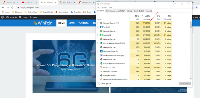 Fitur Baru Untuk Google Chrome Yang Mencegah Memakai Banyak RAM! Apakah itu?