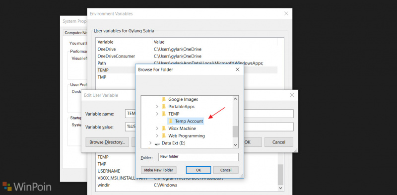 Cara Ubah Lokasi Folder Temporary Windows 10!