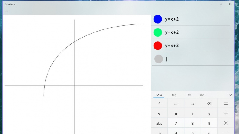 Microsoft Tambahkan Mode Grafik Kedalam Aplikasi Kalkulator