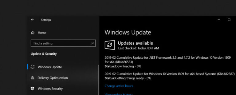 Cumulative Update Maret 2019 Dirilis Untuk Windows 10 1809! Peningkatan dan Perbaikan Ditambahkan.