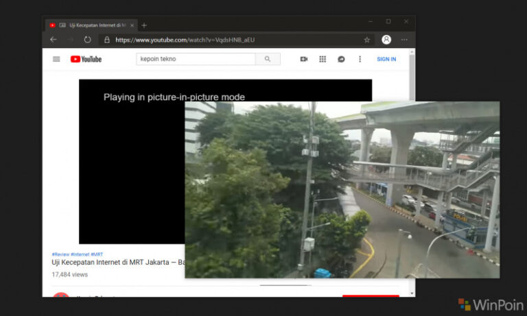 Cara Menggunakan Picture In Picture di Microsoft Edge Berbasis Chromium