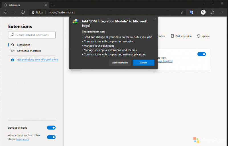 Cara Mudah Instal Extensi IDM di Microsoft Edge Berbasis Chromium! | WinPoin