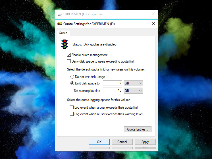 Cara Mengaktifkan Kuota Disk di Windows 10
