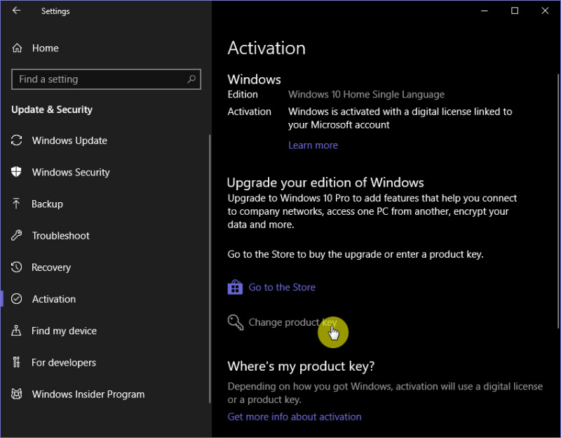 cara aktivasi windows 10 dengan lisence key