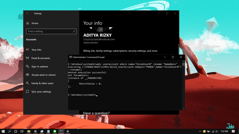 Cara Mengganti Nama User di Windows 10 dengan Command