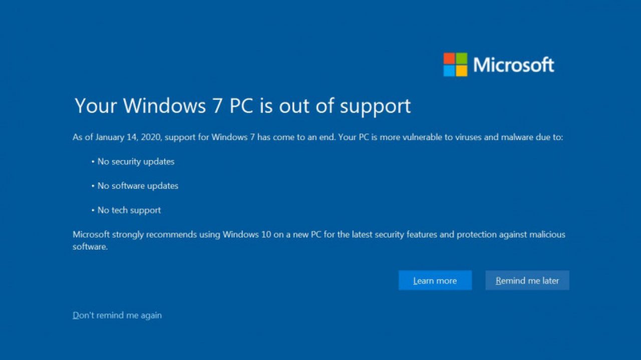 Cara Menghilangkan Pesan Your Windows 7 Pc Is Out Of Support Winpoin