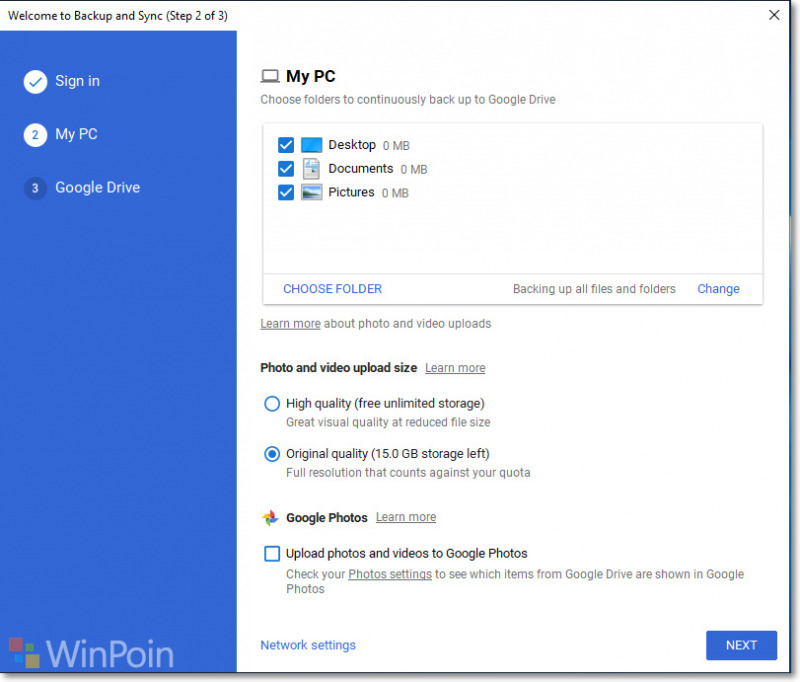 google files for windows 10