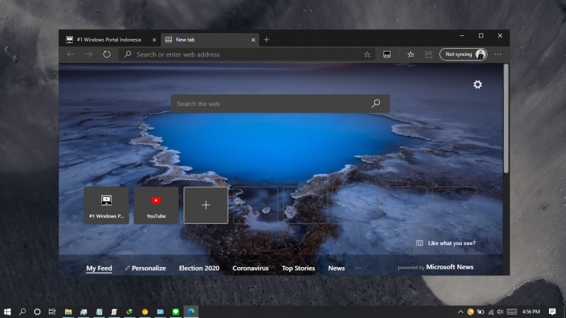 Cara Mengganti Background pada Tab Baru di Edge Chromium | WinPoin