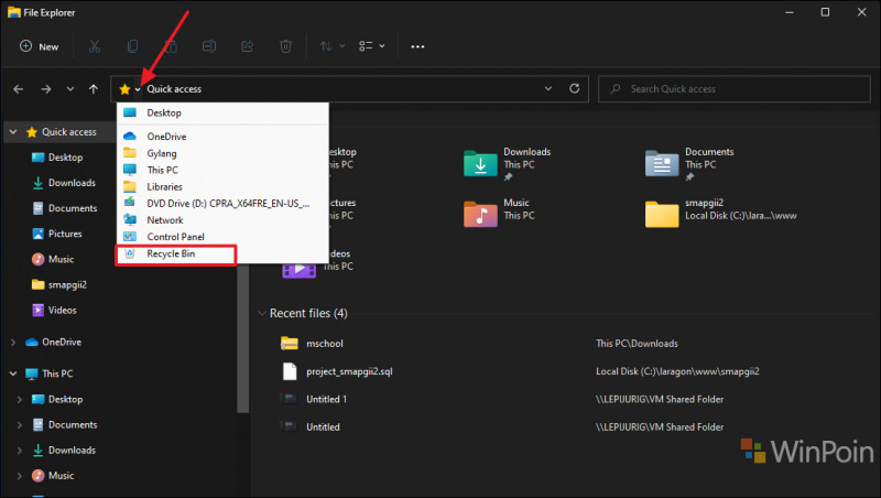 Cara Menyembunyikan Icon Recycle Bin di Windows 11 | WinPoin