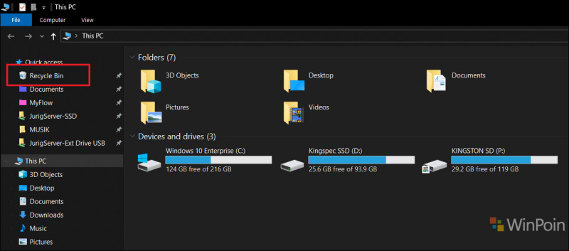 Cara Menyembunyikan Icon Recycle Bin di Windows 11 | WinPoin