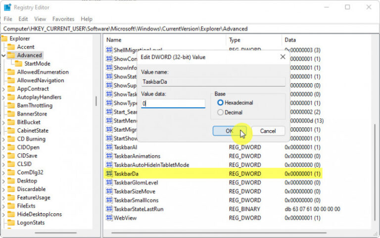 Hkey current user software microsoft. HKEY_current_user\software\Microsoft\Windows\CURRENTVERSION\Explorer\Advanced. Windows 11 CURRENTVERSION register.