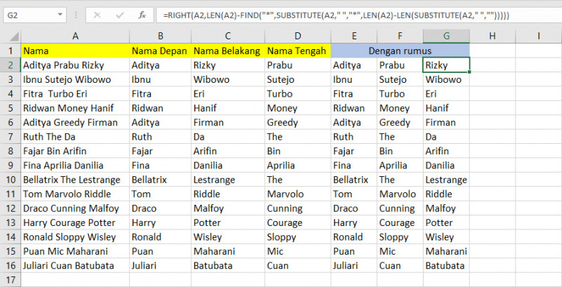 Cara Mencari Nama Di Excel Dengan Cepat Nalar Berita 8257