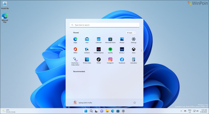 Cara Reset Layout Start Menu di Windows 11 - WinPoin