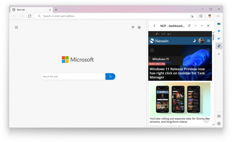 Microsoft Edge 107 dirilis, membawa peningkatan bilah sisi