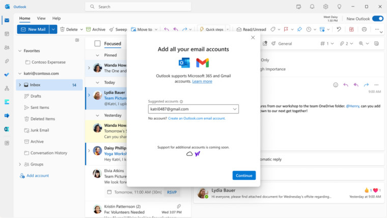 Microsoft Menambahkan Dukungan Gmail Ke Outlook