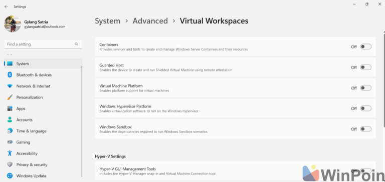Mengintip Halaman Advanced di Settings Windows 11 | WinPoin