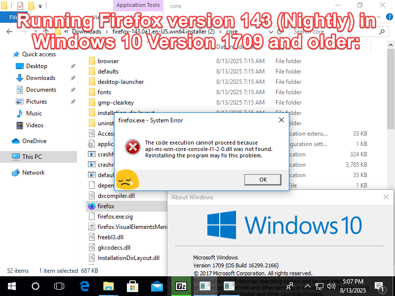 Bug, Firefox Nightly 143 Tidak Bisa Diinstall di Windows 10 Lama