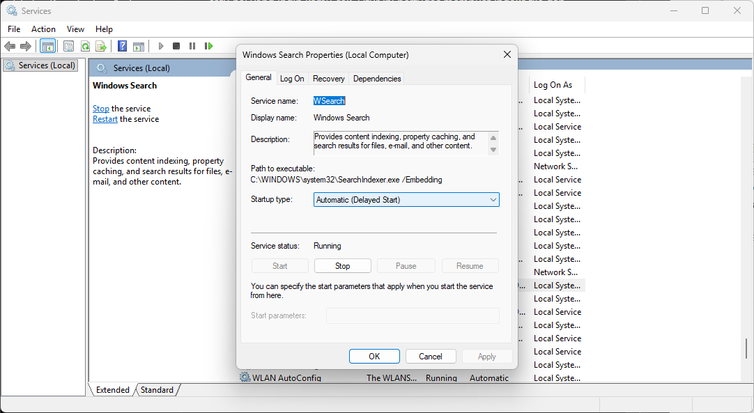 Cara Mematikan Windows Search Indexer
